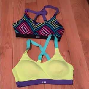 Two Victoria’s Secret VSX sports bras